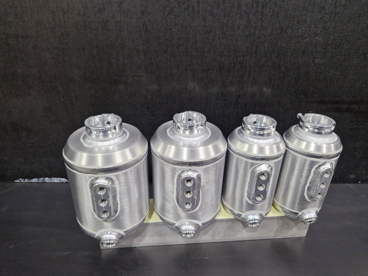 Aluminum Bleeder Tanks -
Available in 3" and 4"
