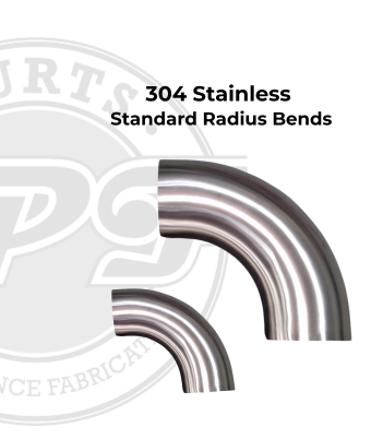 304 Stainless Steel 90` Bends - Standard Radius